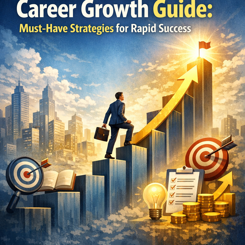 Illustration of Career Growth Guide: Must-Have Strategies for Rapid Success