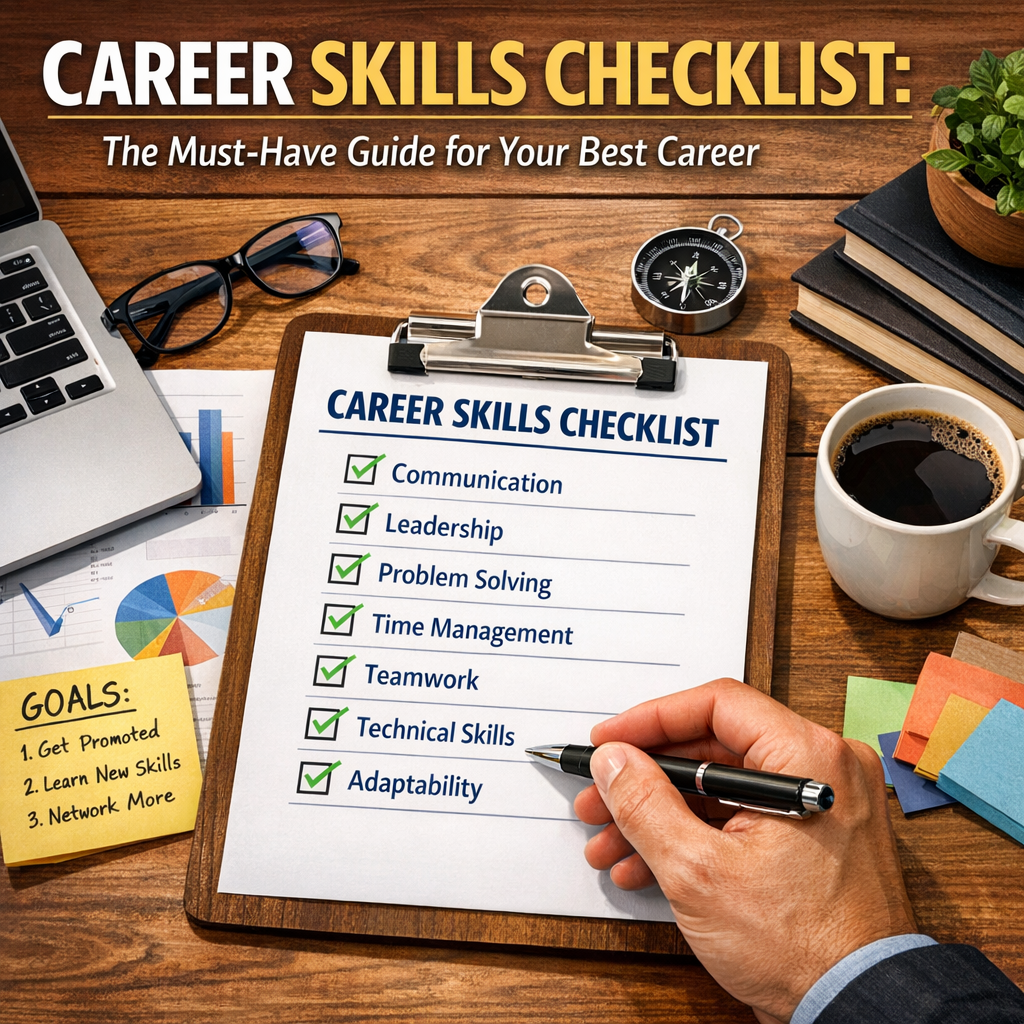 Illustration of Career Skills Checklist: The Must-Have Guide for Your Best Career