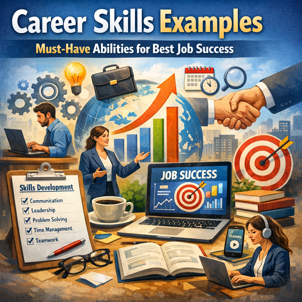 Illustration of Career Skills Examples: Must-Have Abilities for Best Job Success