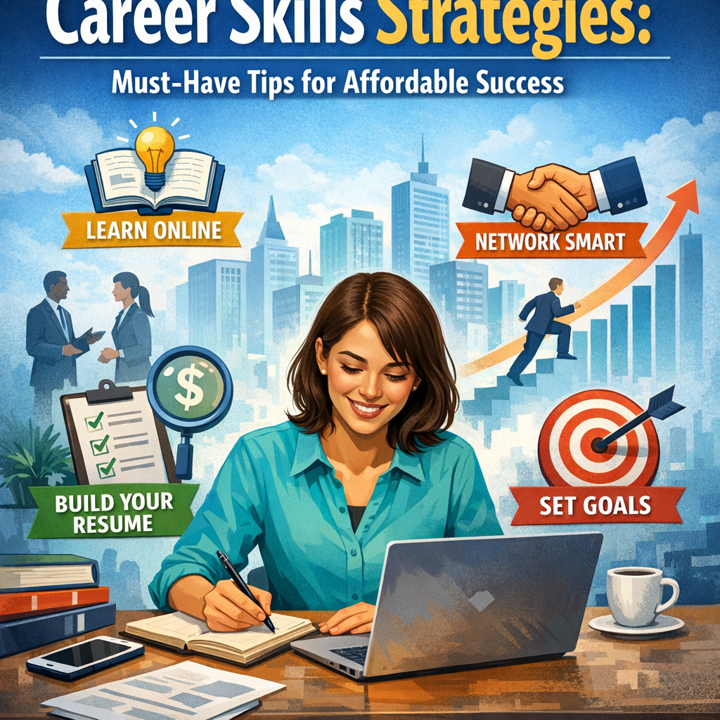 Illustration of Career Skills Strategies: Must-Have Tips for Affordable Success