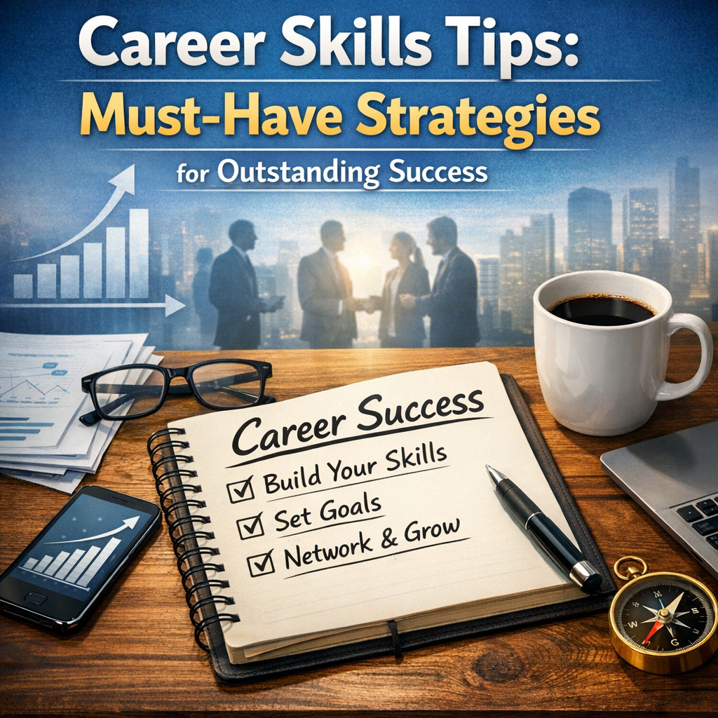 Illustration of Career Skills Tips: Must-Have Strategies for Outstanding Success