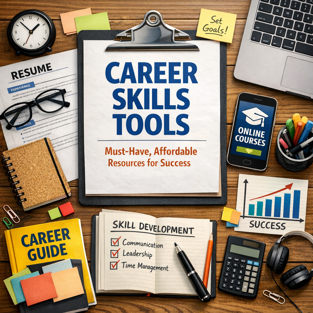Illustration of Career Skills Tools: Must-Have, Affordable Resources for Success