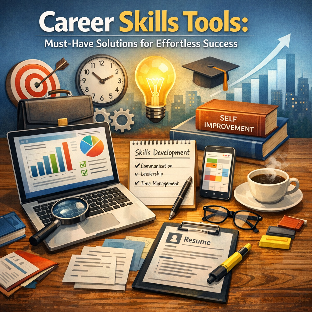 Illustration of Career Skills Tools: Must-Have Solutions for Effortless Success