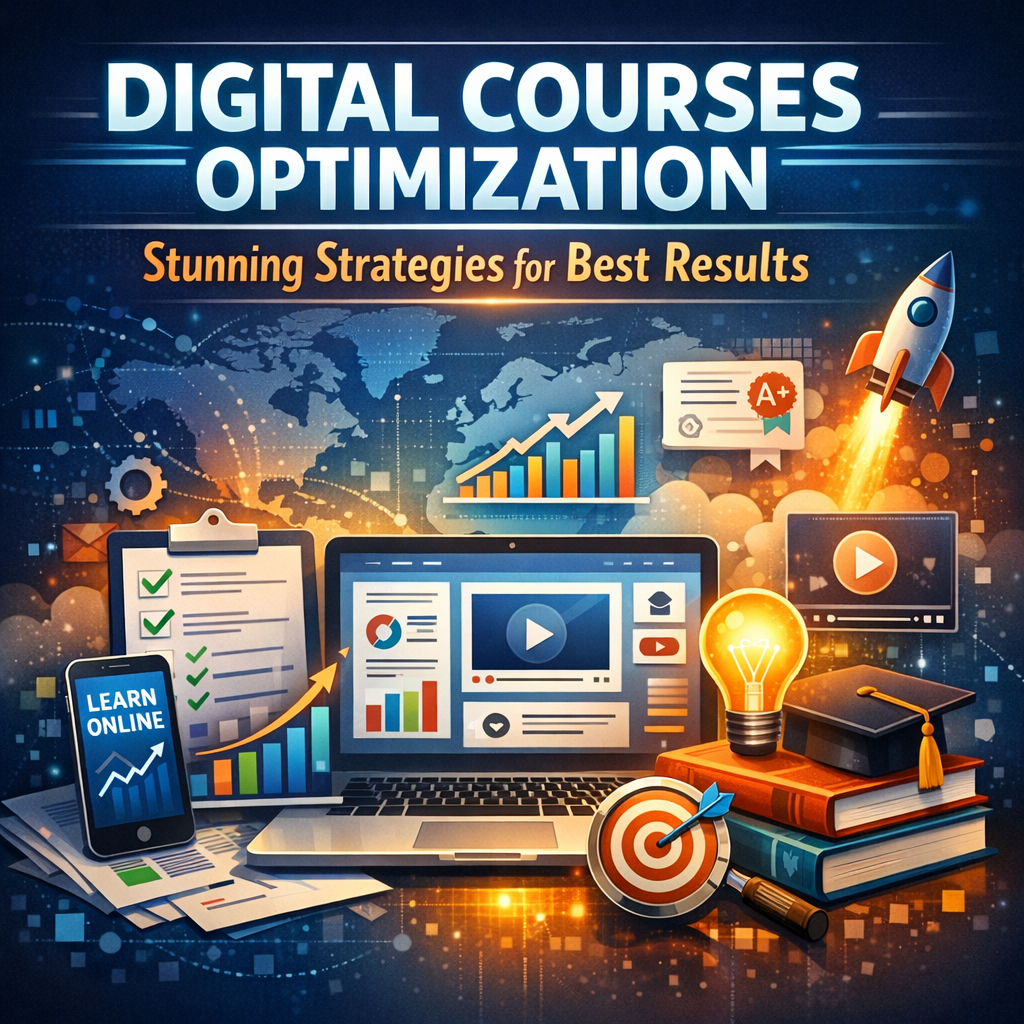 Illustration of Digital Courses Optimization: Stunning Strategies for Best Results