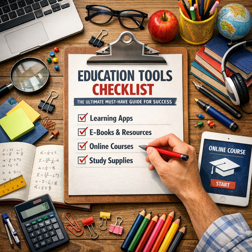 Illustration of Education Tools Checklist: The Ultimate Must-Have Guide for Success