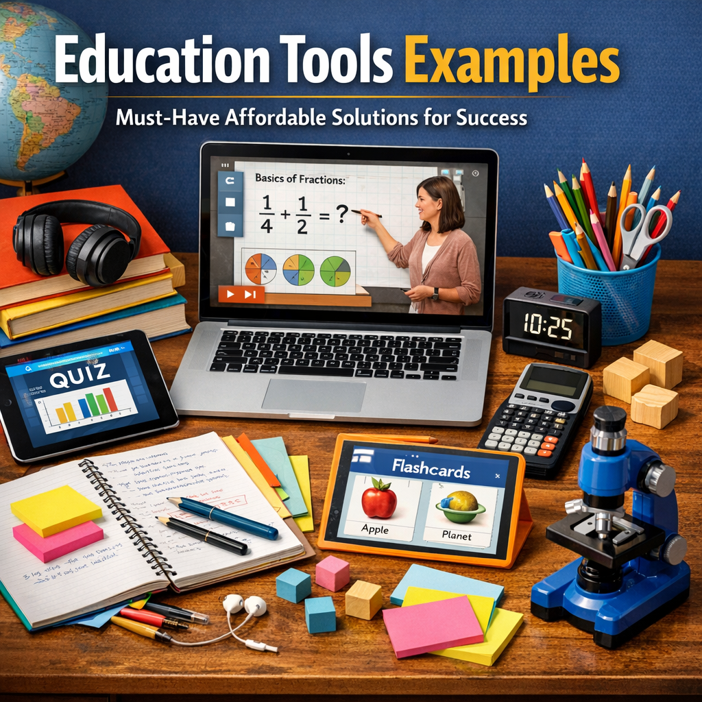 Illustration of Education Tools Examples: Must-Have Affordable Solutions for Success