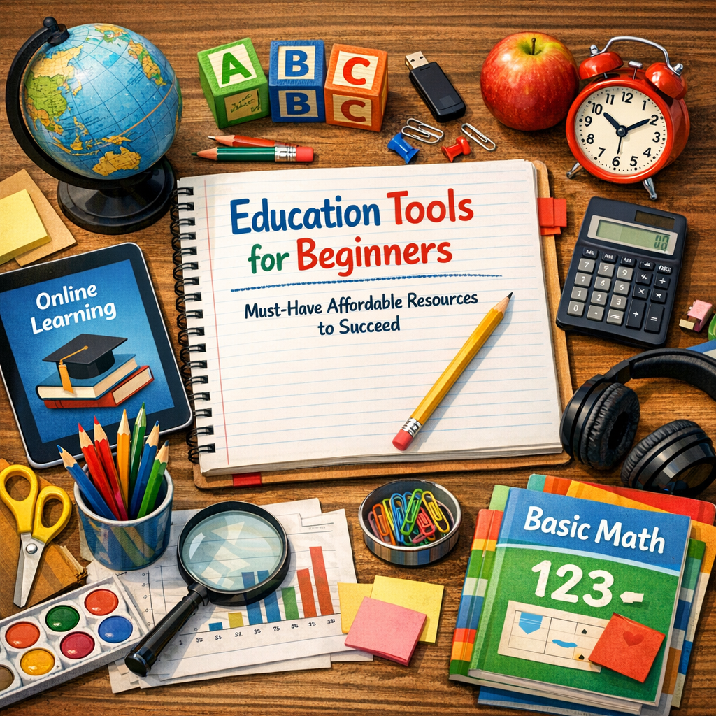 Illustration of Education Tools for Beginners: Must-Have Affordable Resources to Succeed