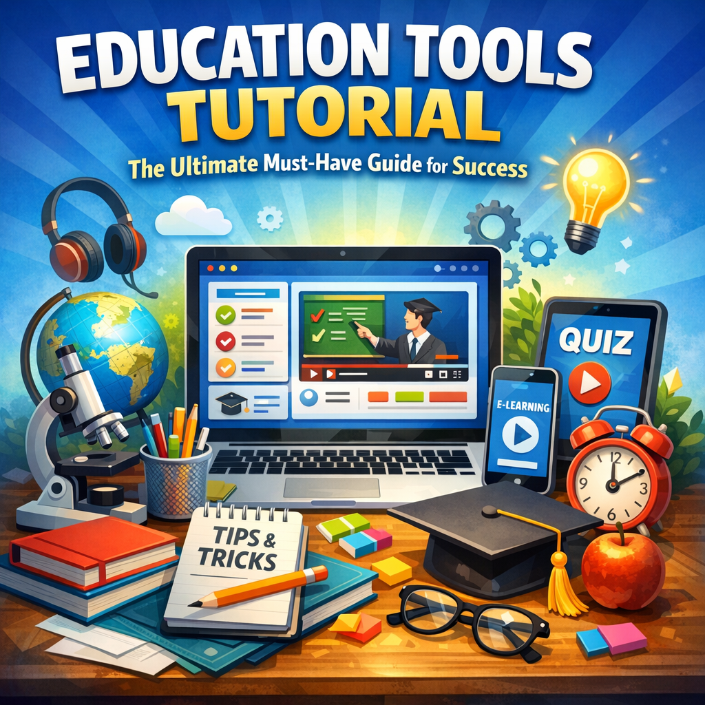 Illustration of Education Tools Tutorial: The Ultimate Must-Have Guide for Success