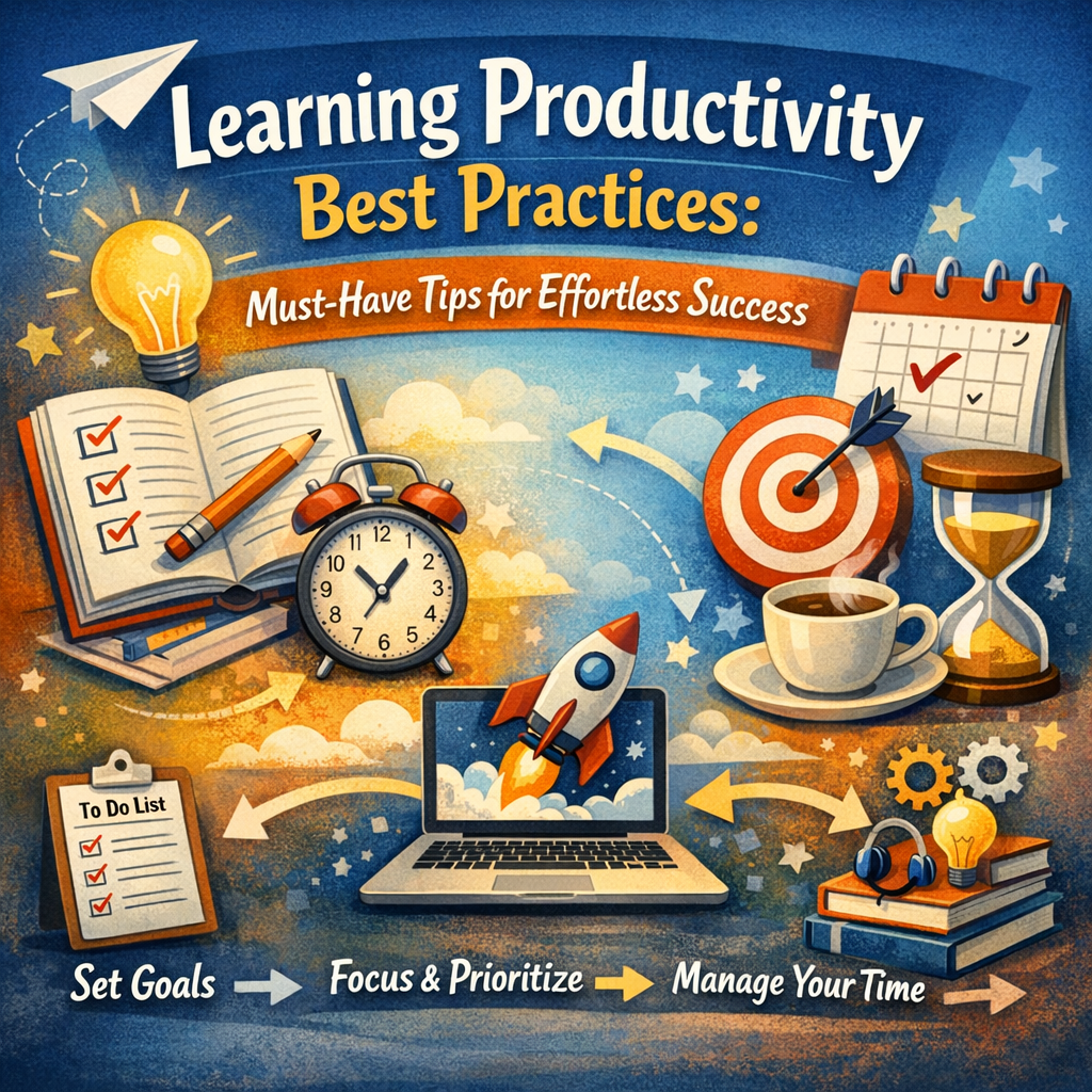 Illustration of Learning Productivity Best Practices: Must-Have Tips for Effortless Success