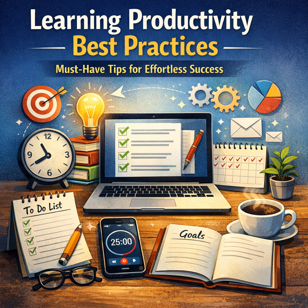 Illustration of Learning Productivity Best Practices: Must-Have Tips for Effortless Success