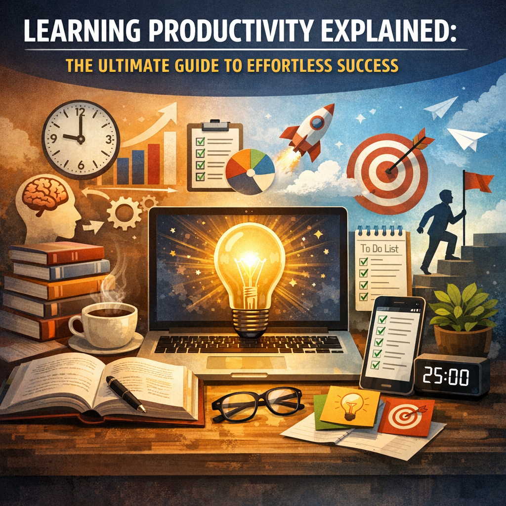 Illustration of Learning Productivity Explained: The Ultimate Guide to Effortless Success