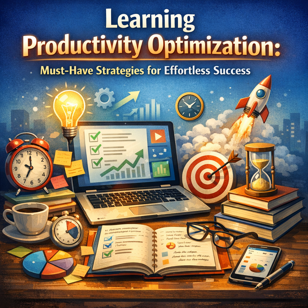 Illustration of Learning Productivity Optimization: Must-Have Strategies for Effortless Success