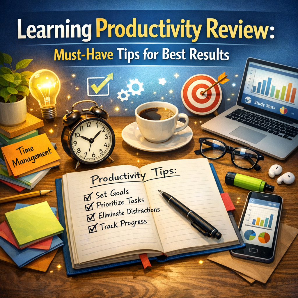 Illustration of Learning Productivity Review: Must-Have Tips for Best Results