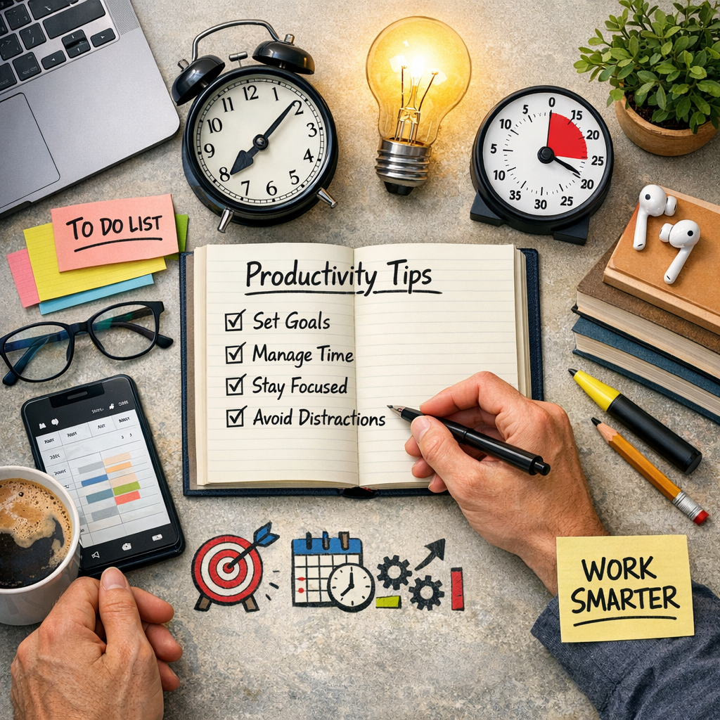 Illustration of Learning Productivity Tips: Must-Have Strategies for Effortless Success