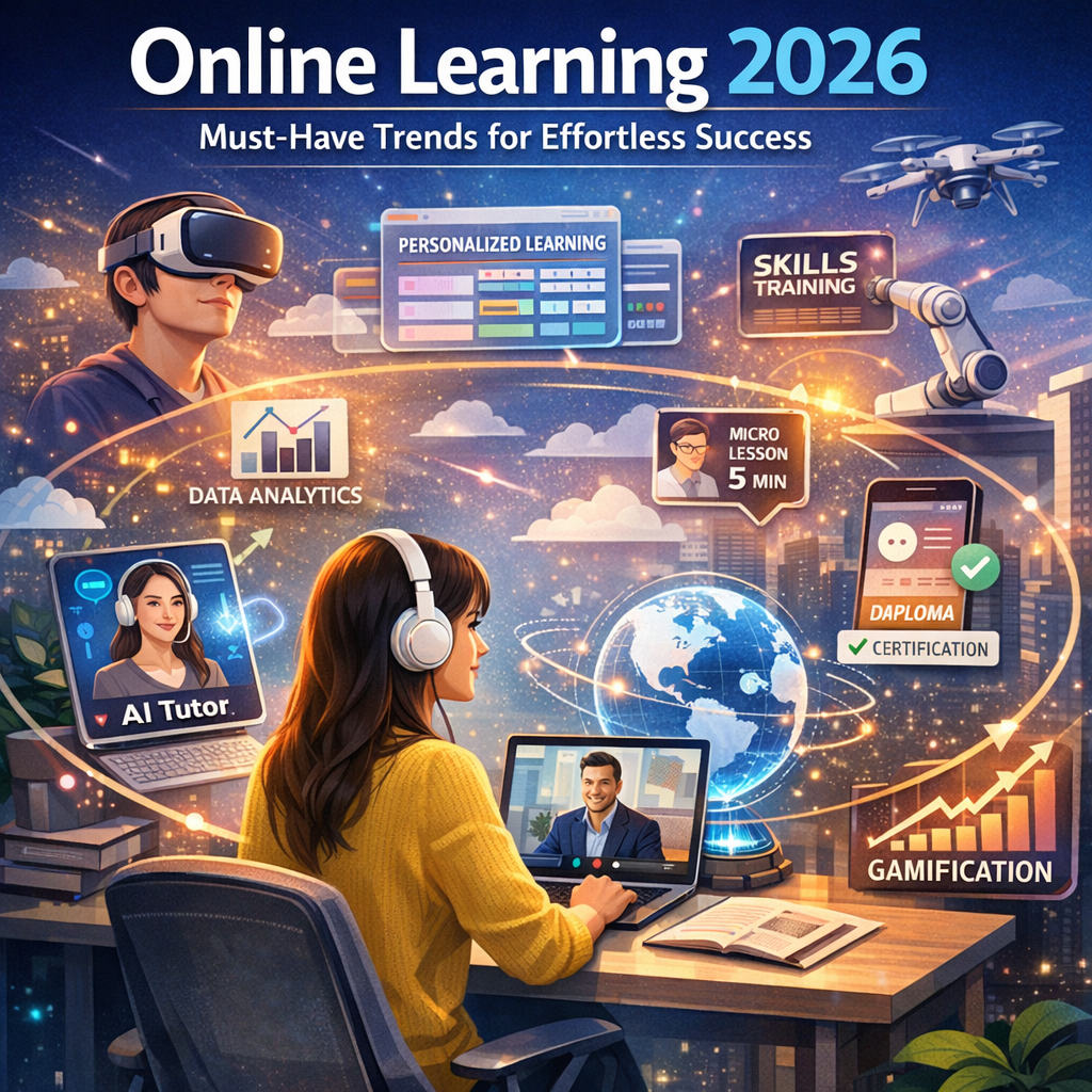 Illustration of Online Learning 2026: Must-Have Trends for Effortless Success