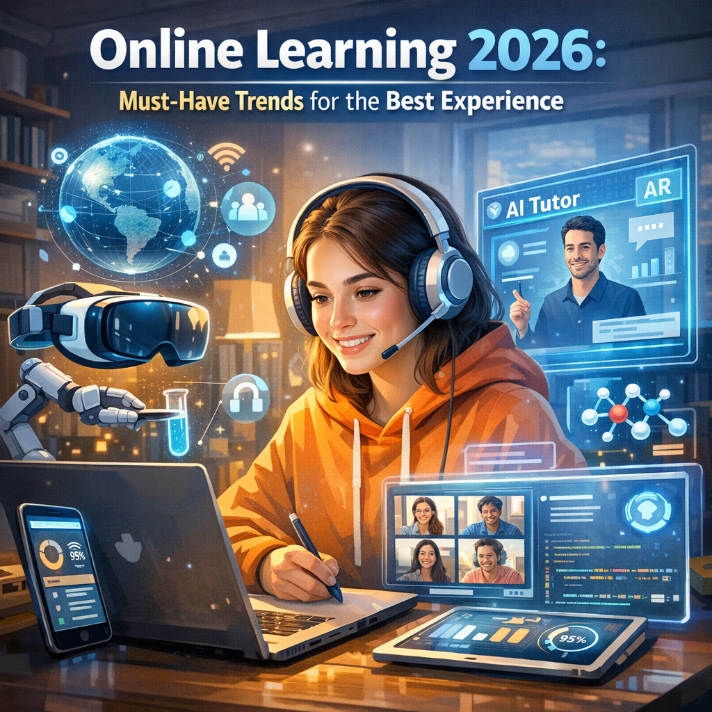 Illustration of Online Learning 2026: Must-Have Trends for the Best Experience