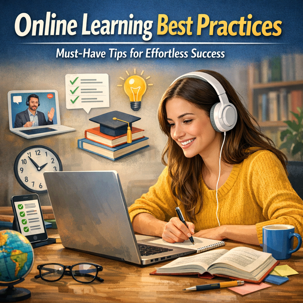 Illustration of Online Learning Best Practices: Must-Have Tips for Effortless Success