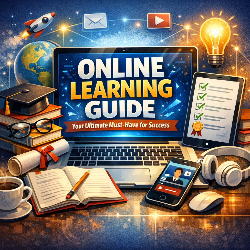 Illustration of Online Learning Guide: Your Ultimate Must-Have for Success