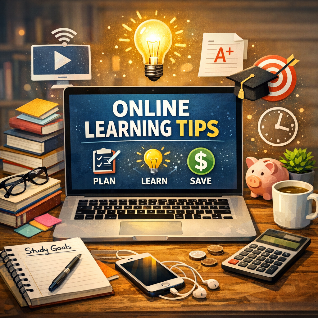 Illustration of Online Learning Ideas: Must-Have Tips for Effective and Affordable Success