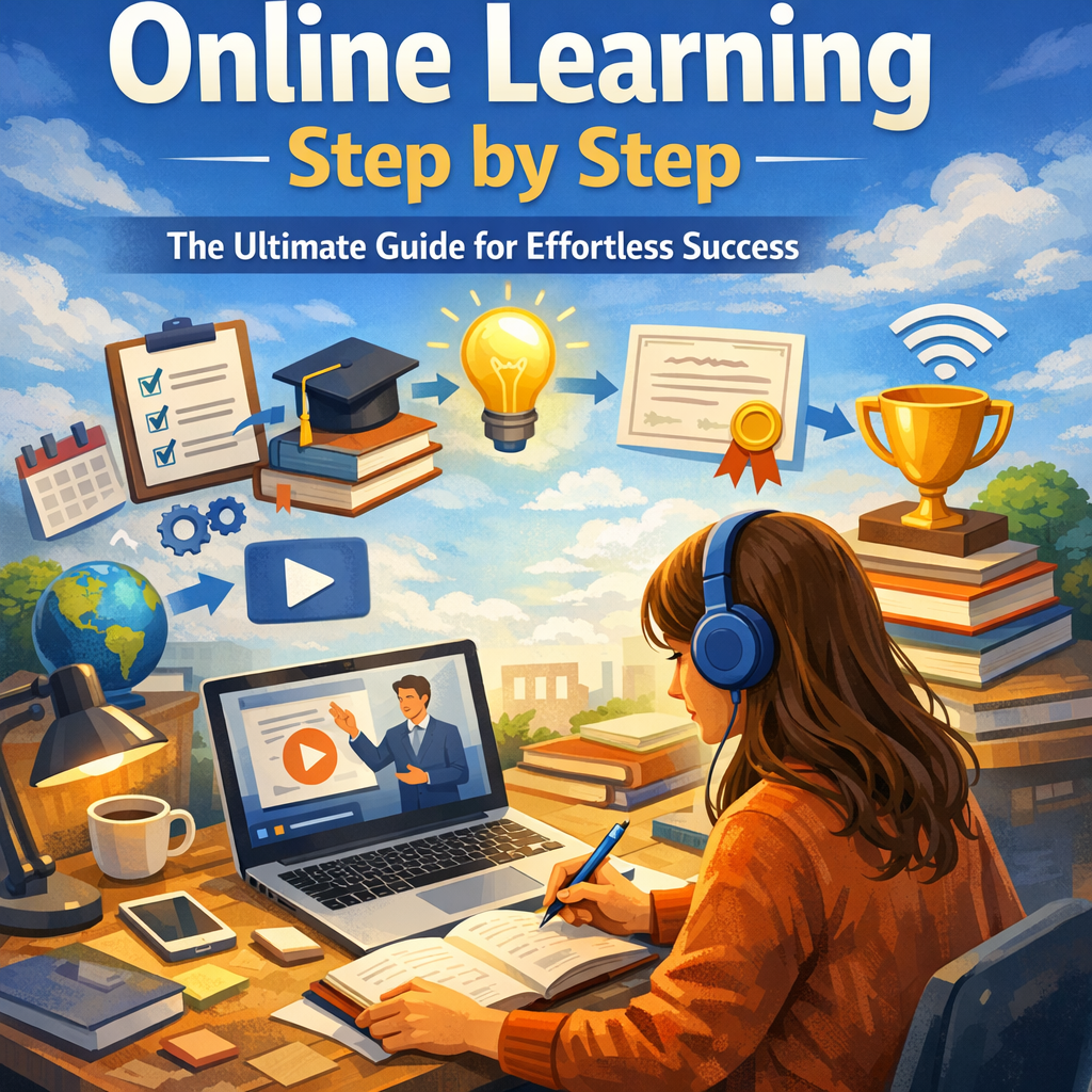 Illustration of Online Learning Step by Step: The Ultimate Guide for Effortless Success
