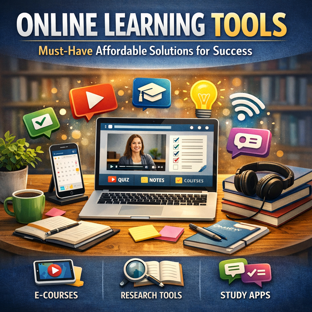 Illustration of Online Learning Tools: Must-Have Affordable Solutions for Success
