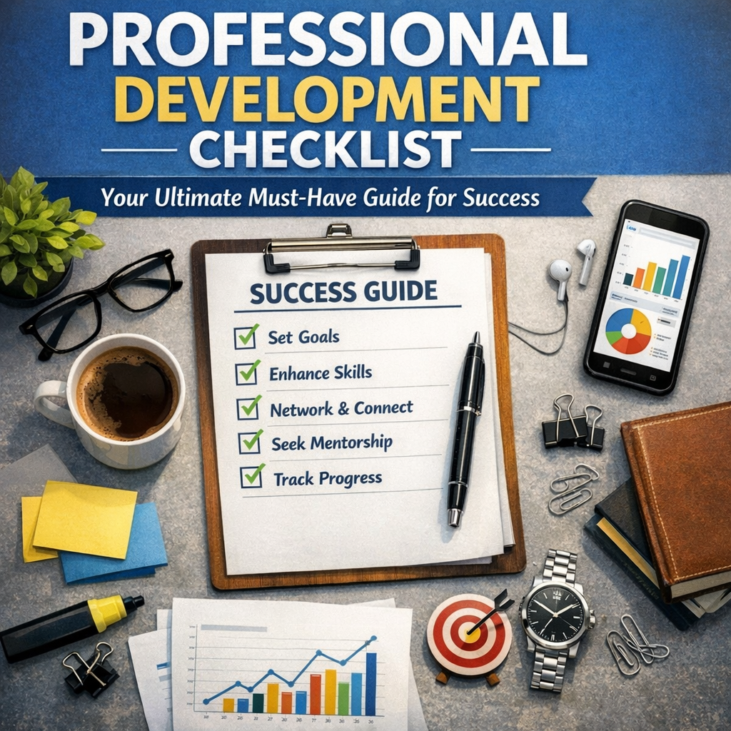 Illustration of Professional Development Checklist: Your Ultimate Must-Have Guide for Success