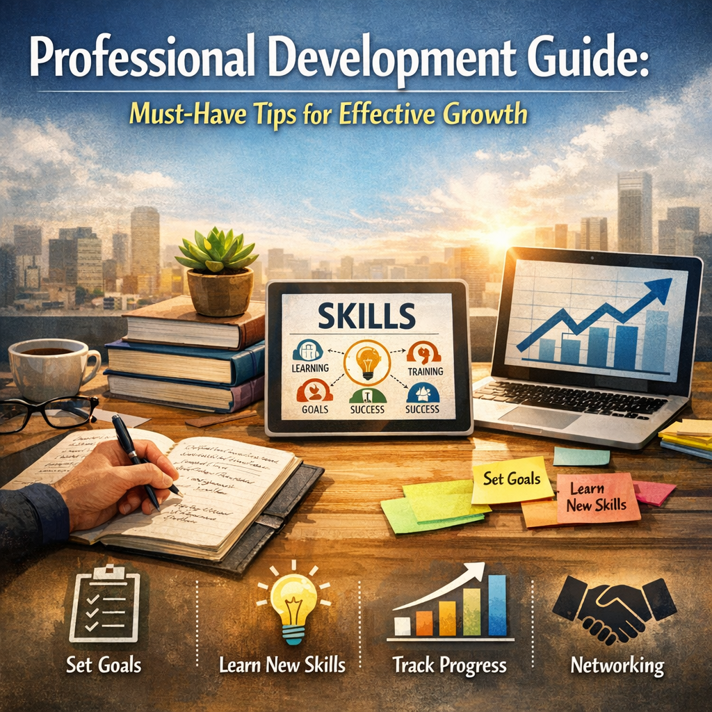 Illustration of Professional Development Guide: Must-Have Tips for Effective Growth
