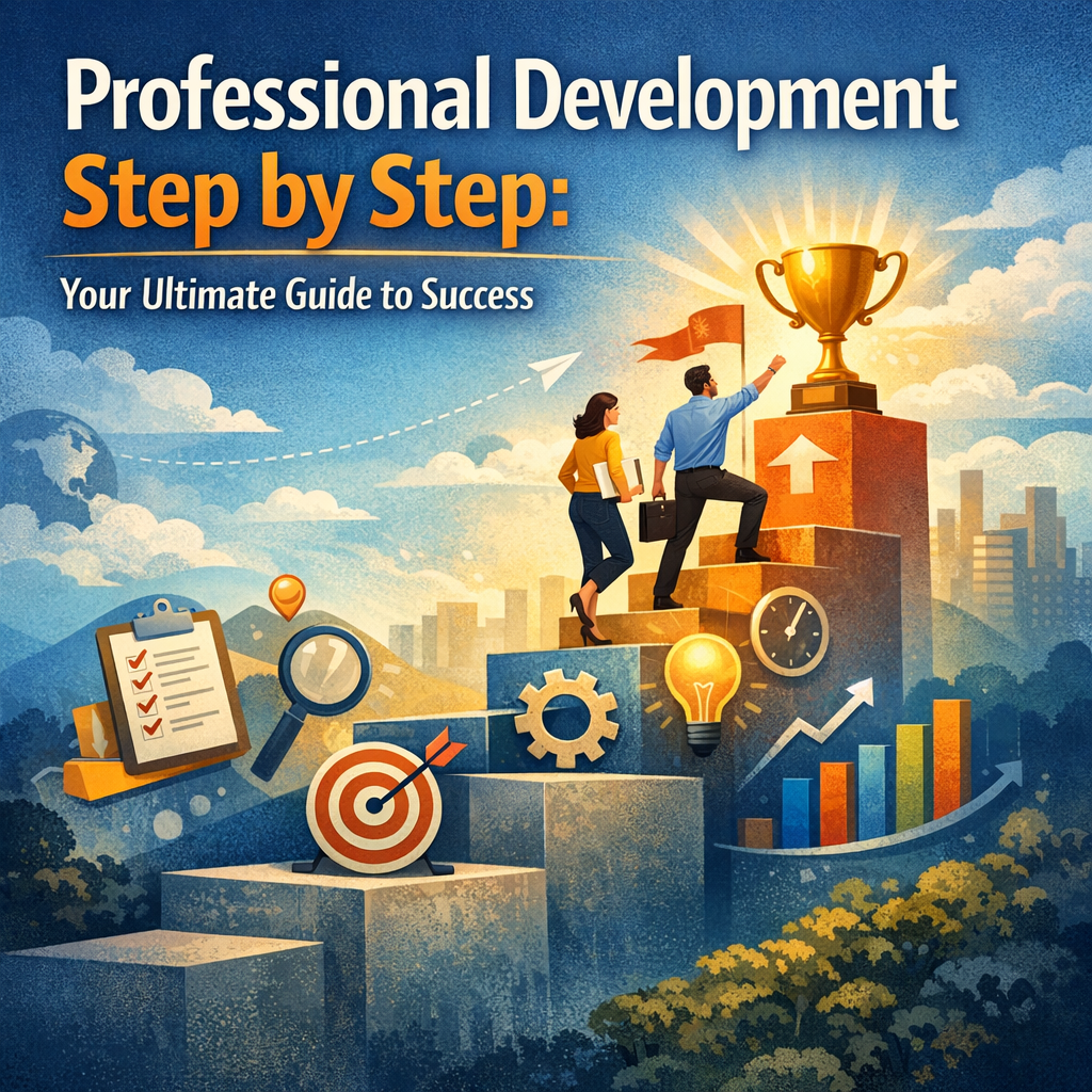 Illustration of Professional Development Step by Step: Your Ultimate Guide to Success