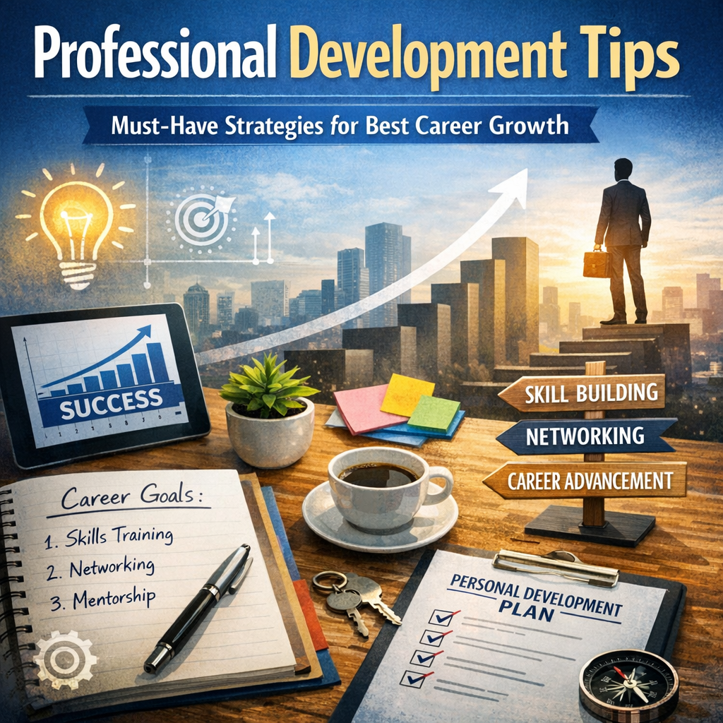 Illustration of Professional Development Tips: Must-Have Strategies for Best Career Growth