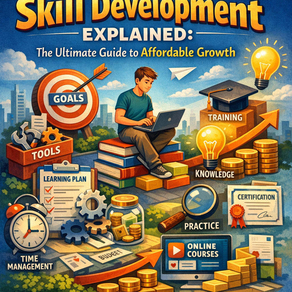 Illustration of Skill Development Explained: The Ultimate Guide to Affordable Growth