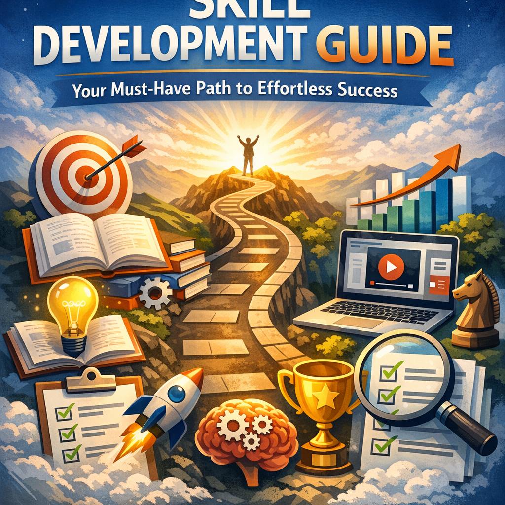 Illustration of Skill Development Guide: Your Must-Have Path to Effortless Success