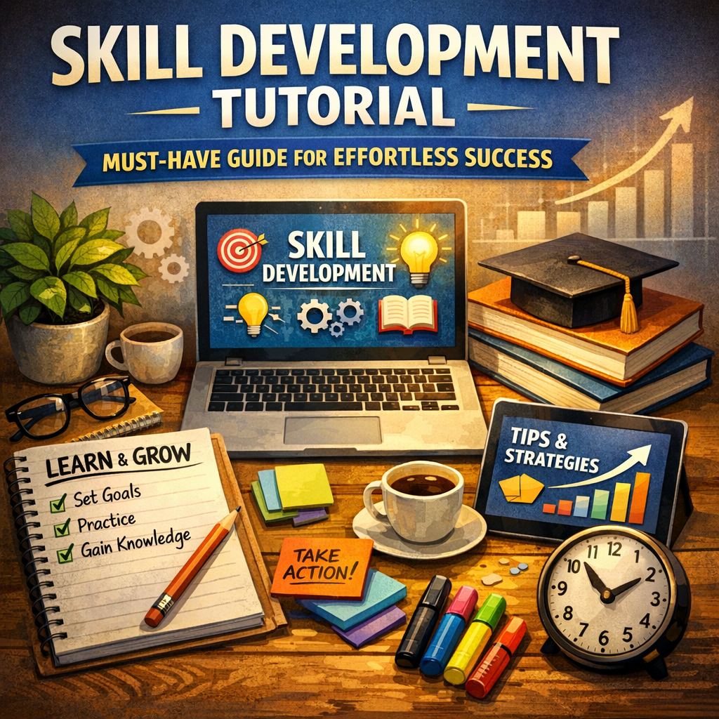 Illustration of Skill Development Tutorial: Must-Have Guide for Effortless Success