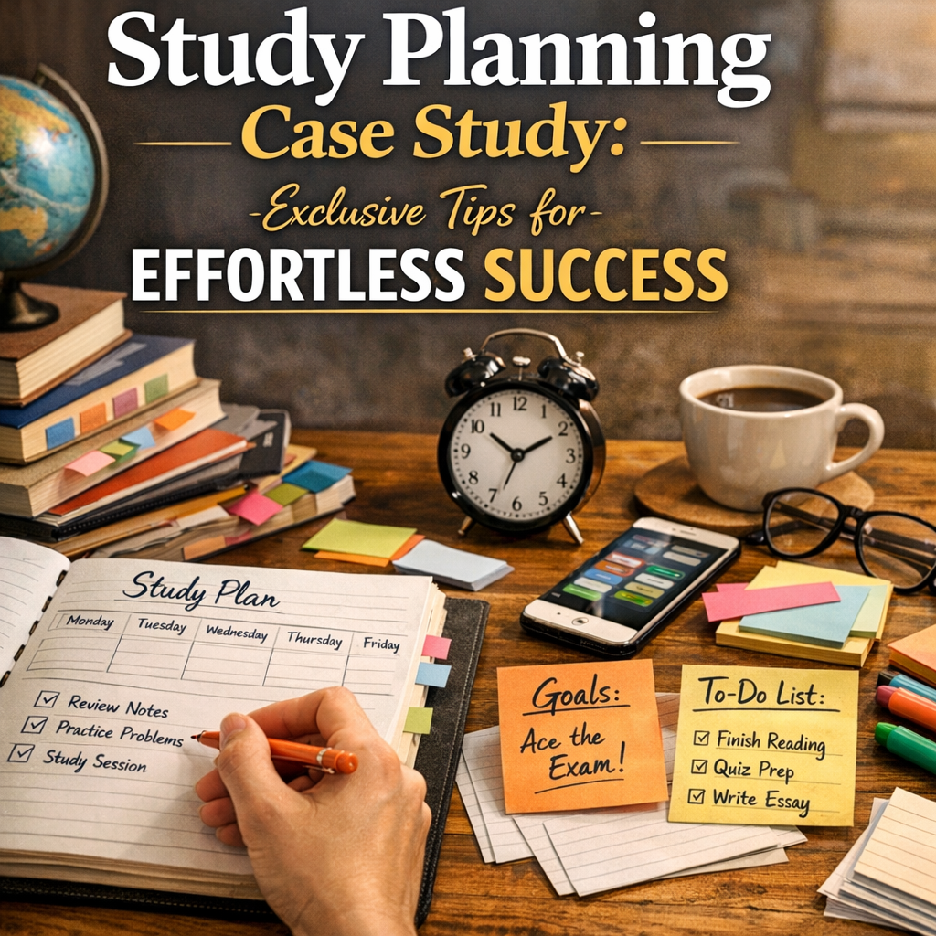 Illustration of Study Planning Case Study: Exclusive Tips for Effortless Success