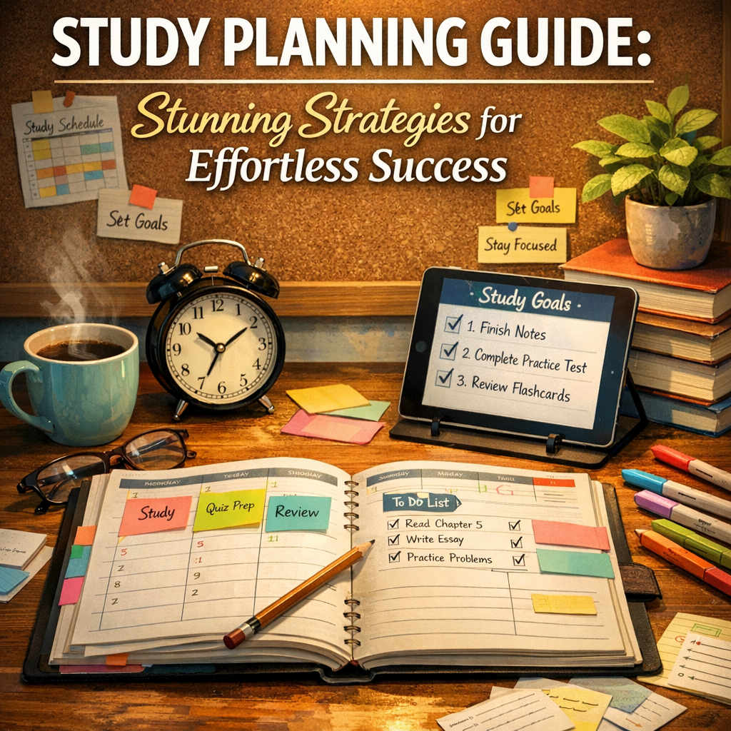 Illustration of Study Planning Guide: Stunning Strategies for Effortless Success