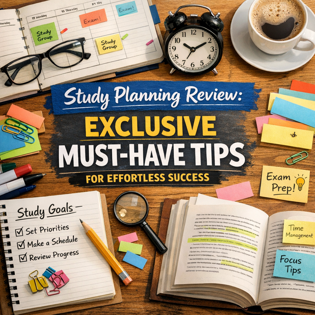 Illustration of Study Planning Review: Exclusive Must-Have Tips for Effortless Success