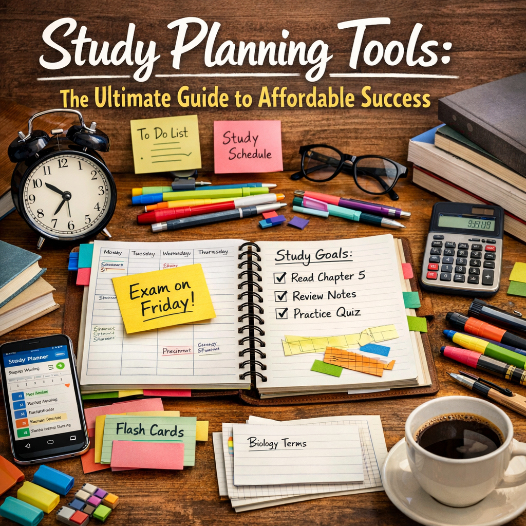 Illustration of Study Planning Tools: The Ultimate Guide to Affordable Success