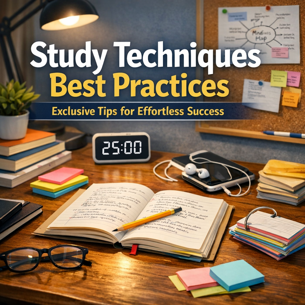 Illustration of Study Techniques Best Practices: Exclusive Tips for Effortless Success